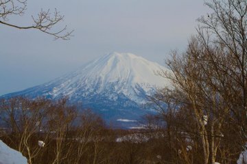 Mt. Yotei on a clear day.