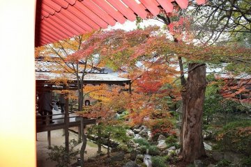 <p>The inner garden of Daikakuji</p>
