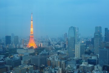 <p>Tokyo Tower view from the hotel room&nbsp;early in the morning</p>