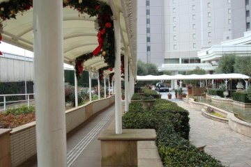 Front entrance of the Hotel Nikko Tokyo in Odaiba.