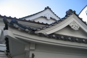 Traditional Japanese roof tiles