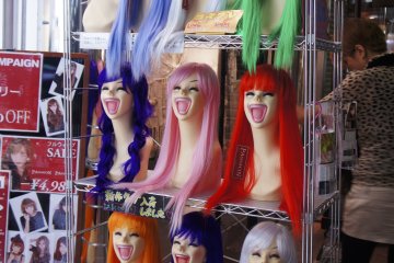 <p>You can shop almost everything, including some interesting wigs!</p>