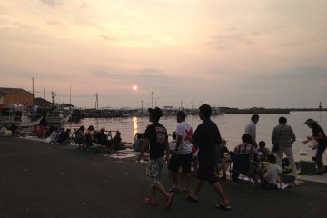<p>Oma harbor during the Blue Marine festival</p>
